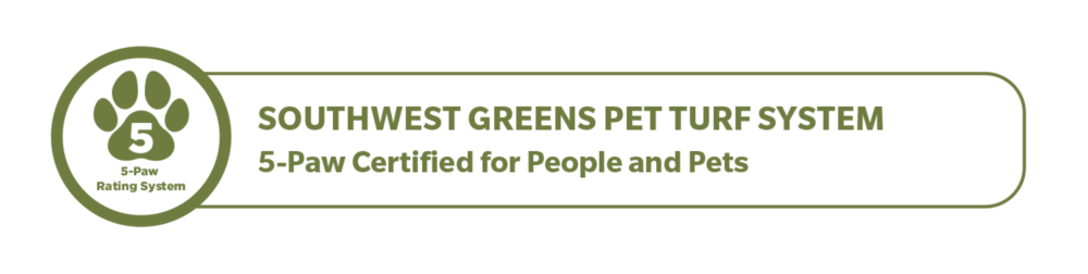 Southwest Greens of the Valley Pet Turf System 5-Paw Certified for People and Pets
