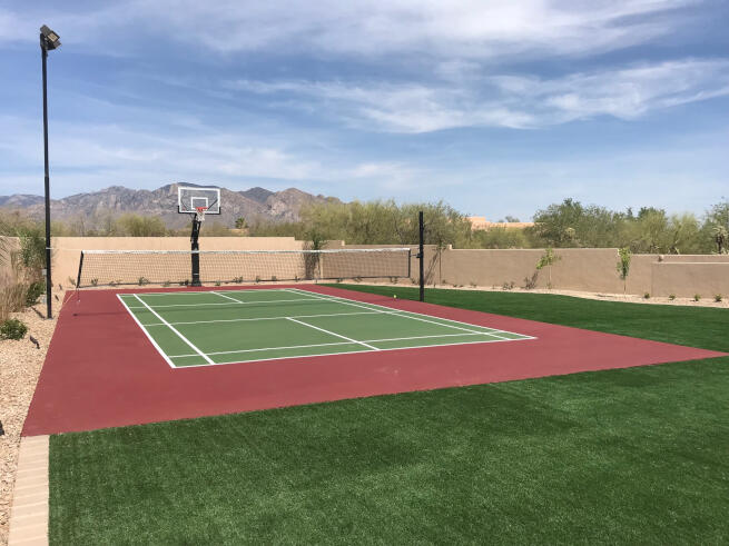Phoenix Pickleball Court and Basketball Net